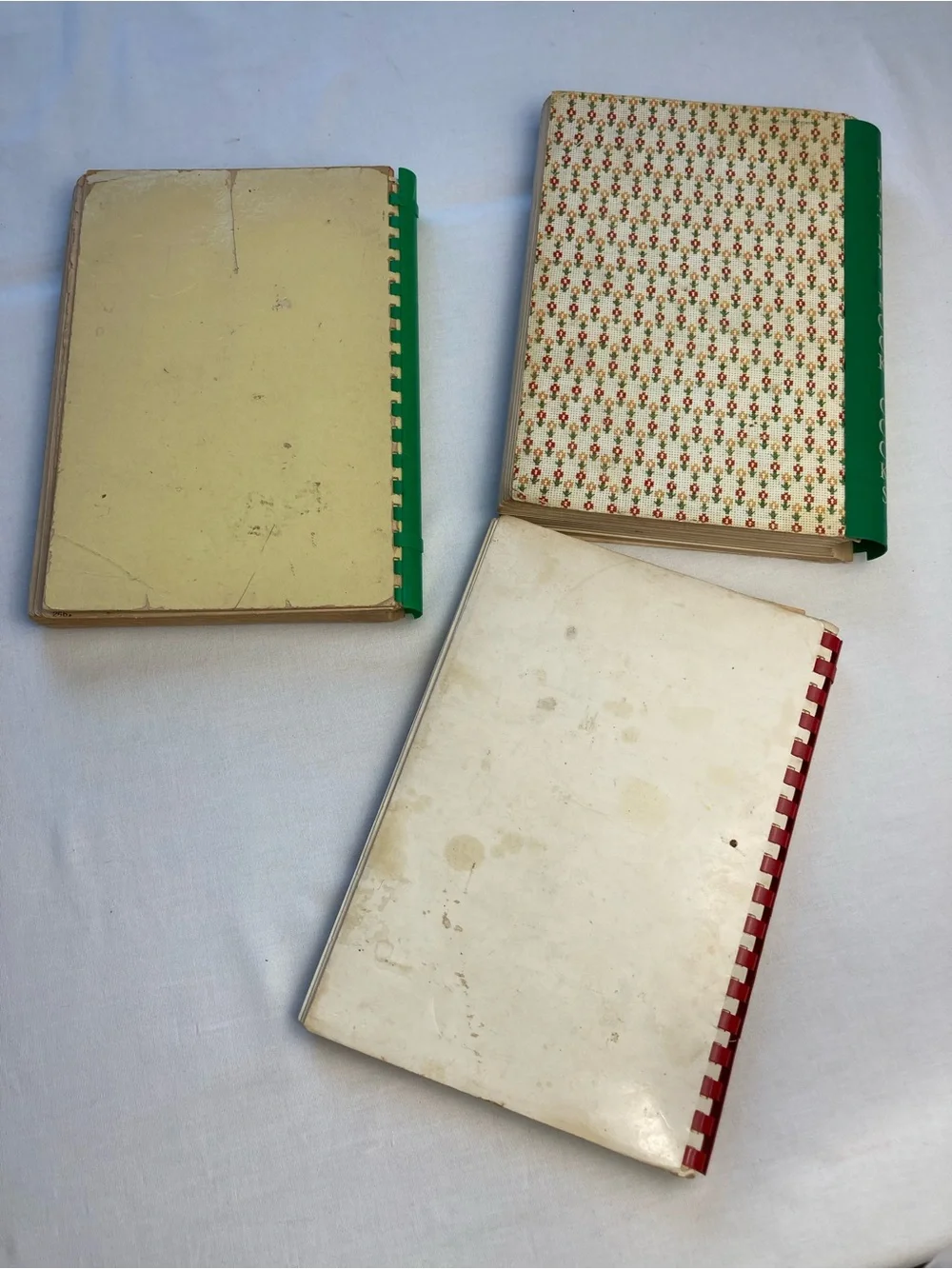 Vintage Spiral-Bound Community Fund Raising Recipe Cook Books